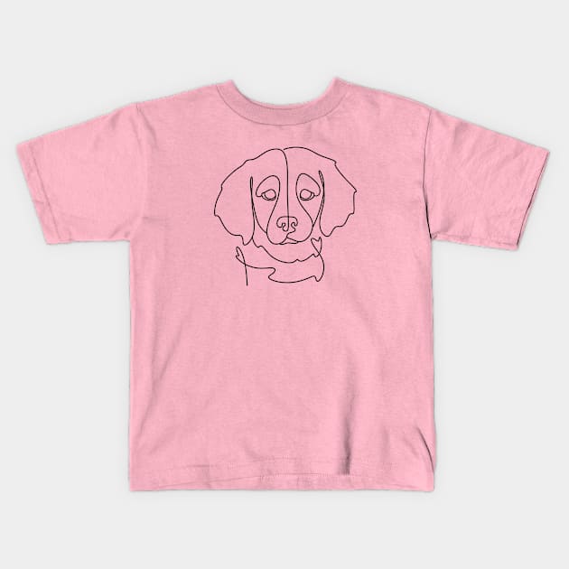 Valentine dog Kids T-Shirt by Xatutik-Art